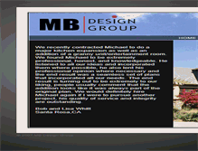 Tablet Screenshot of mbdesigngroup.com